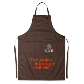 FITTED KITAB Állítható kötény, csokoládé