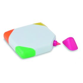 SQUARIE Négyszögletű szövegkiemelő, fehér