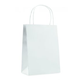PAPER SMALL Kis papír ajándéktasak 150 g, fehér
