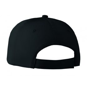 BASIE 6 paneles baseball sapka, fekete