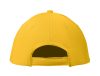 BASIE 6 paneles baseball sapka, sárga