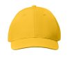 BASIE 6 paneles baseball sapka, sárga