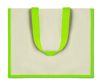 CAMPO DE FIORI Juta és vászon bevásárlótáska, lime