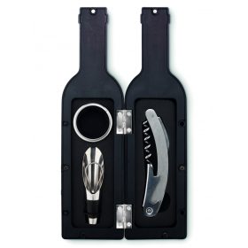 SETTIE Boros szett tokban, fekete