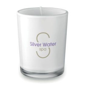 SELIGHT Kis gyertya üveg tartóban, fehér