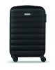 BUDAPEST Kerekes bőrönd, fekete