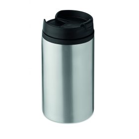 FALUN Duplafalú úti bögre, 250 ml, fakó ezüst