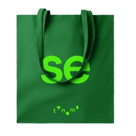   COTTONEL COLOUR + Pamut bevásárlótáska, 140 g    MO9268, sötétzöld