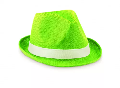 WOOGIE Színes poliészter kalap, zöld