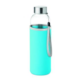 UTAH GLASS Üveg palack 500 ml, türkiz