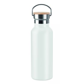 HELSINKI Duplafalú termosz, 500 ml, fehér