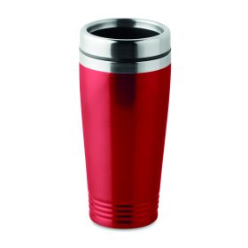 RODEO COLOUR Duplafalú úti bögre 400 ml, piros