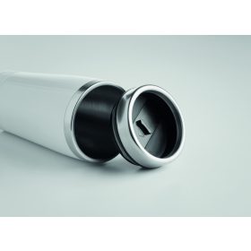 RODEO COLOUR Duplafalú úti bögre 400 ml, fehér