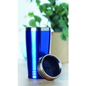 RODEO COLOUR Duplafalú úti bögre 400 ml, királykék