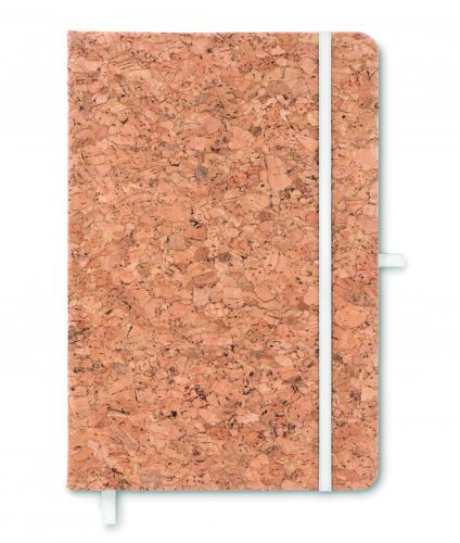 SUBER A5 vonalas notesz parafa borító, fehér