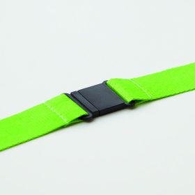 WIDE LANY Nyakpánt fém kapoccsal 25 mm, zöld