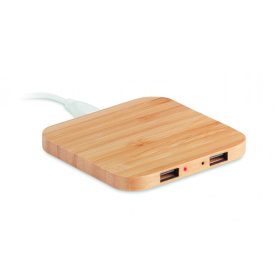 CUADRO Bambusz vezeték nélk. töltő 5W, fa