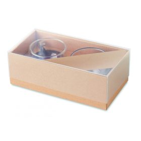 BELIZE Duplafalú presszó pohár szett, fa