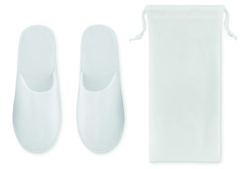 FLIP FLAP Szállodai papucs tokban, fehér
