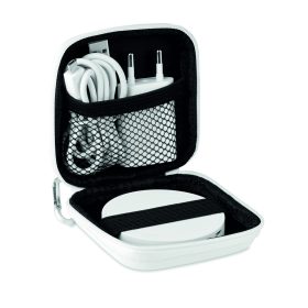 WIRELESS PLATO SET Vezeték nélküli töltő szett, fehér