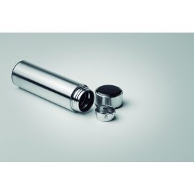 POLE Palack hőmérővel 450 ml, fakó ezüst