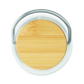 HELSINKI BASIC Tritán palack bambusz kupakkal, fa