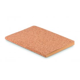 NOTECORK A5 vonalas parafa notesz, bézs