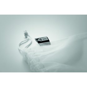 VEGGIE RPET Hálós RPET bevásárlózsák, fehér