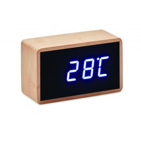 MIRI CLOCK LED ébresztőóra bambusz házzal, fa