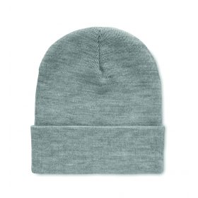 POLO RPET RPET mandzsettás kötött sapka, fehér/szürke