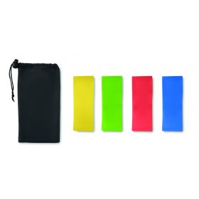 FITBAND 4 TPE fitnesz szalag, fekete