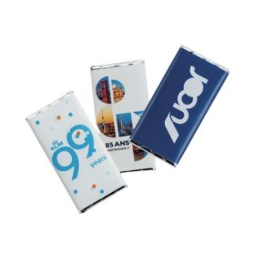 Logózható prémium táblás csoki 25g